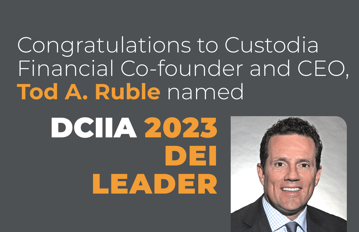 Tod Ruble recognized as a 2023 DCIIA DEI Leader